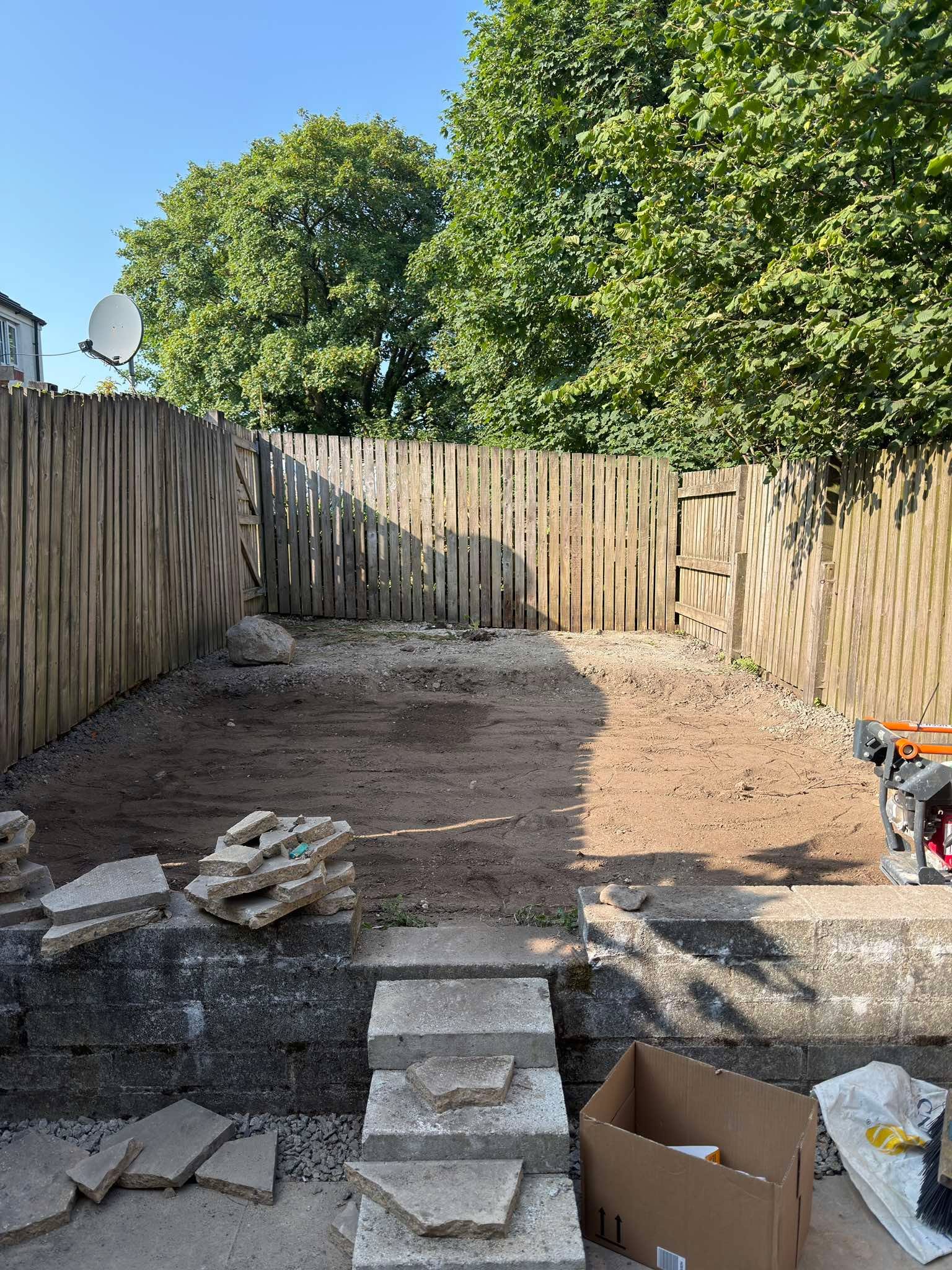 Garden before